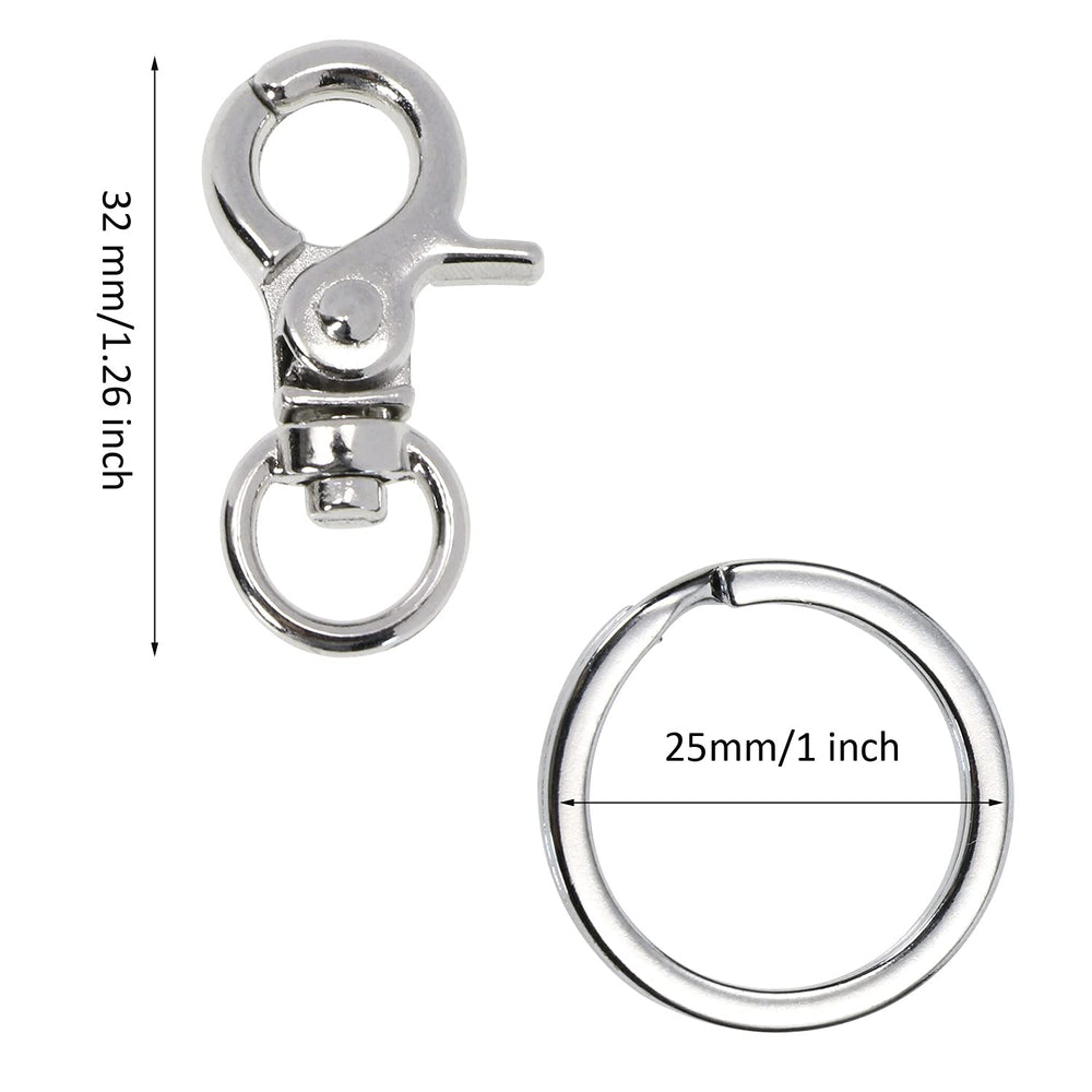 PENTA ANGEL dog tag clips closeup showing stainless steel finish and secure clasp