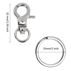 PENTA ANGEL dog tag clips closeup showing stainless steel finish and secure clasp