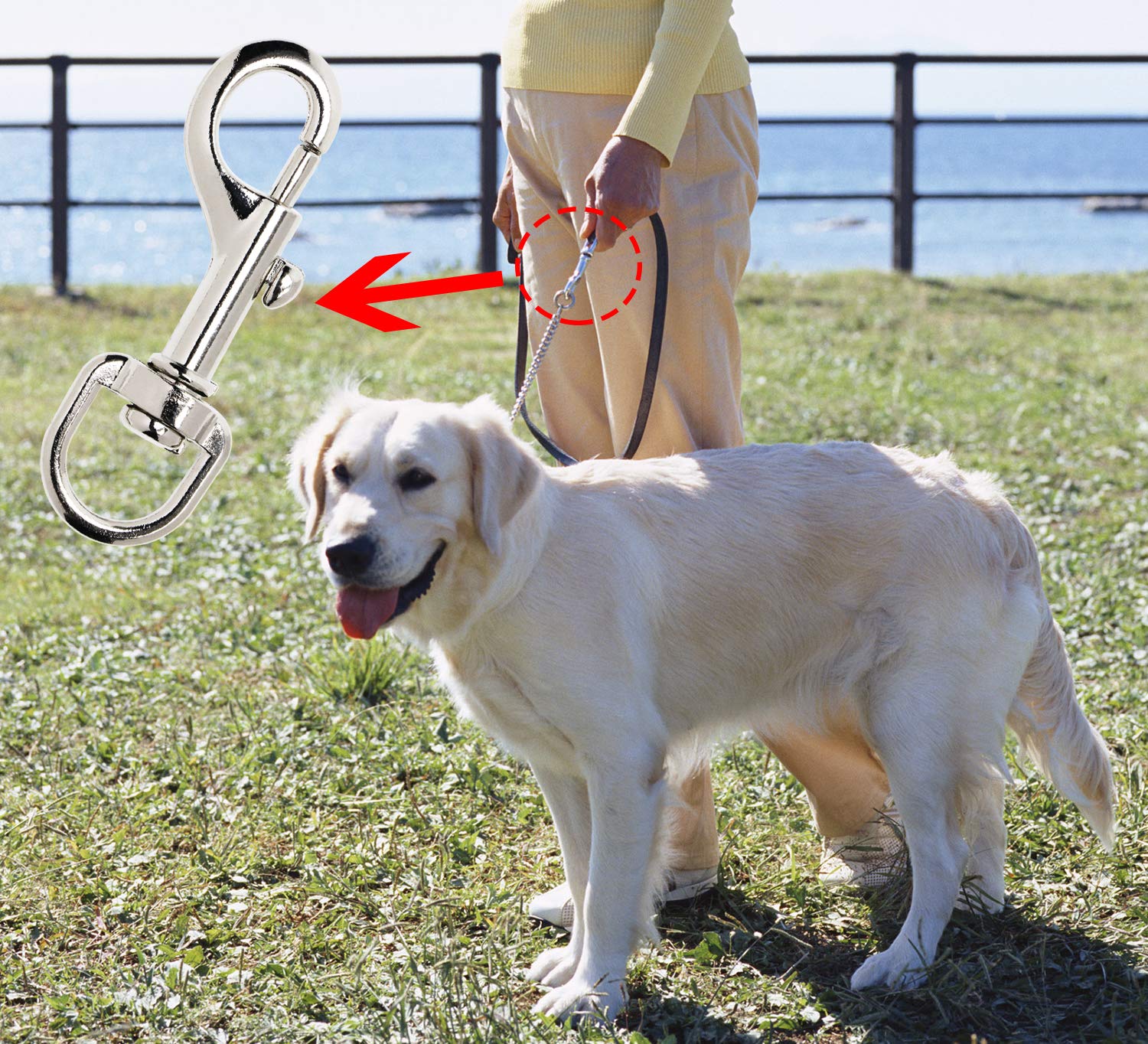 Penta Angel metal alloy snap clip with easy-open locking design.