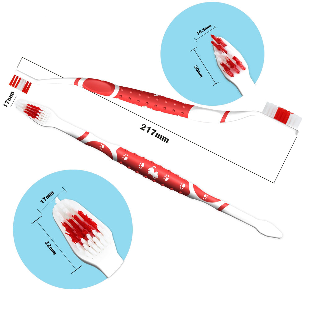 PenVinoo dog toothbrush pieces are washable and air-dry easily.