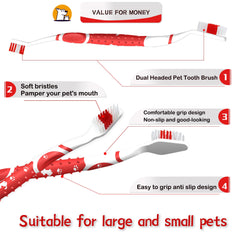 PenVinoo dual-head toothbrush in use demonstrating full-mouth cleaning potential.