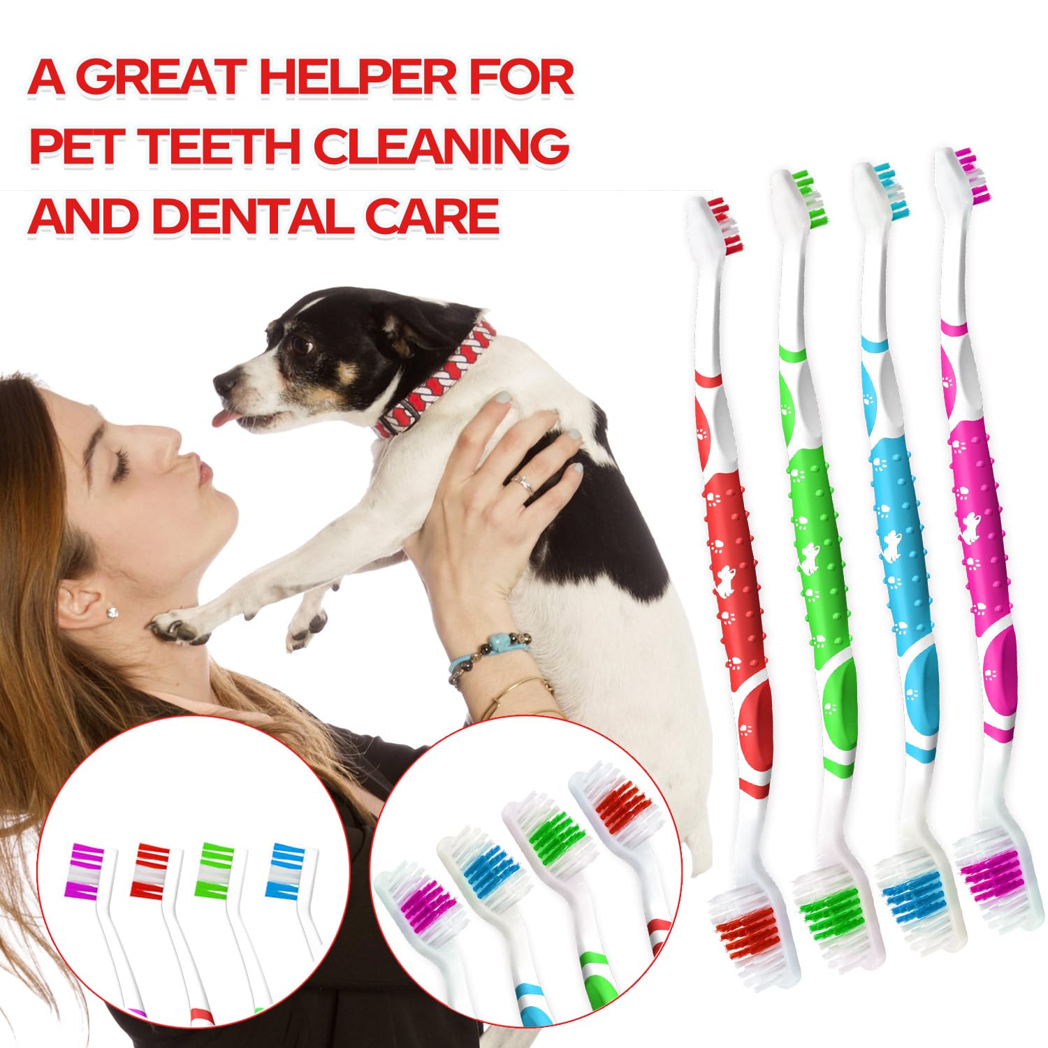 PenVinoo two-finger toothbrush with soft bristles on fingers.