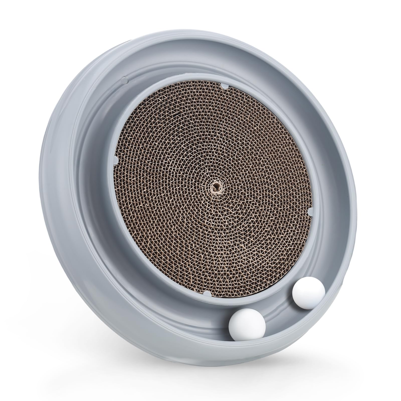 Peomliee Cat Scratching Board with Ball Track—engaging loop for active play.