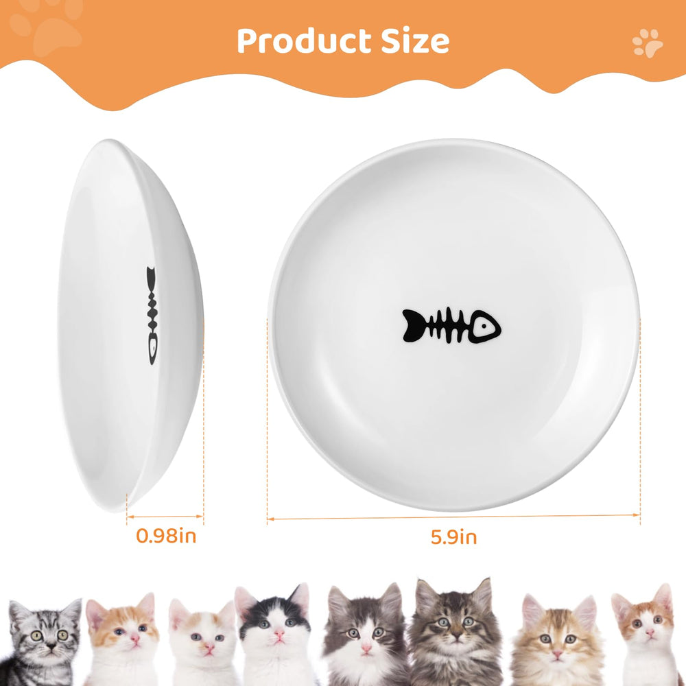 Peppapet ceramic plate has weight and stability to reduce tipping
