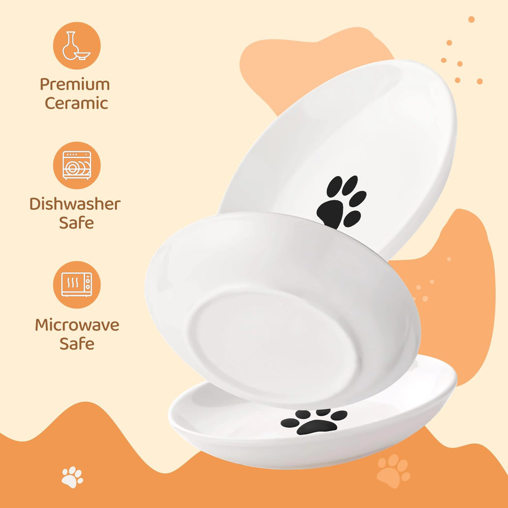 Peppapet ceramic bowl design that helps prevent tipping