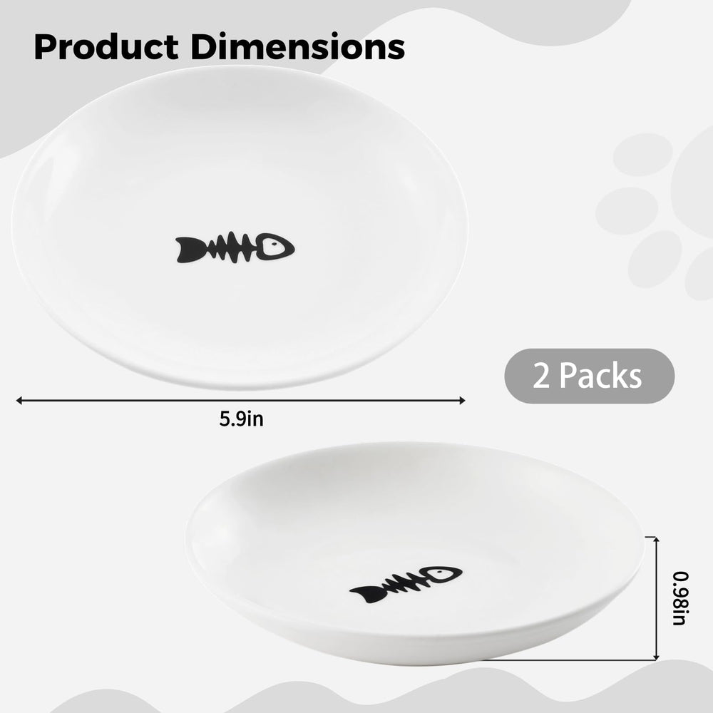 Peppapet wide-mouth cat bowls reduce whisker fatigue for cats and small dogs