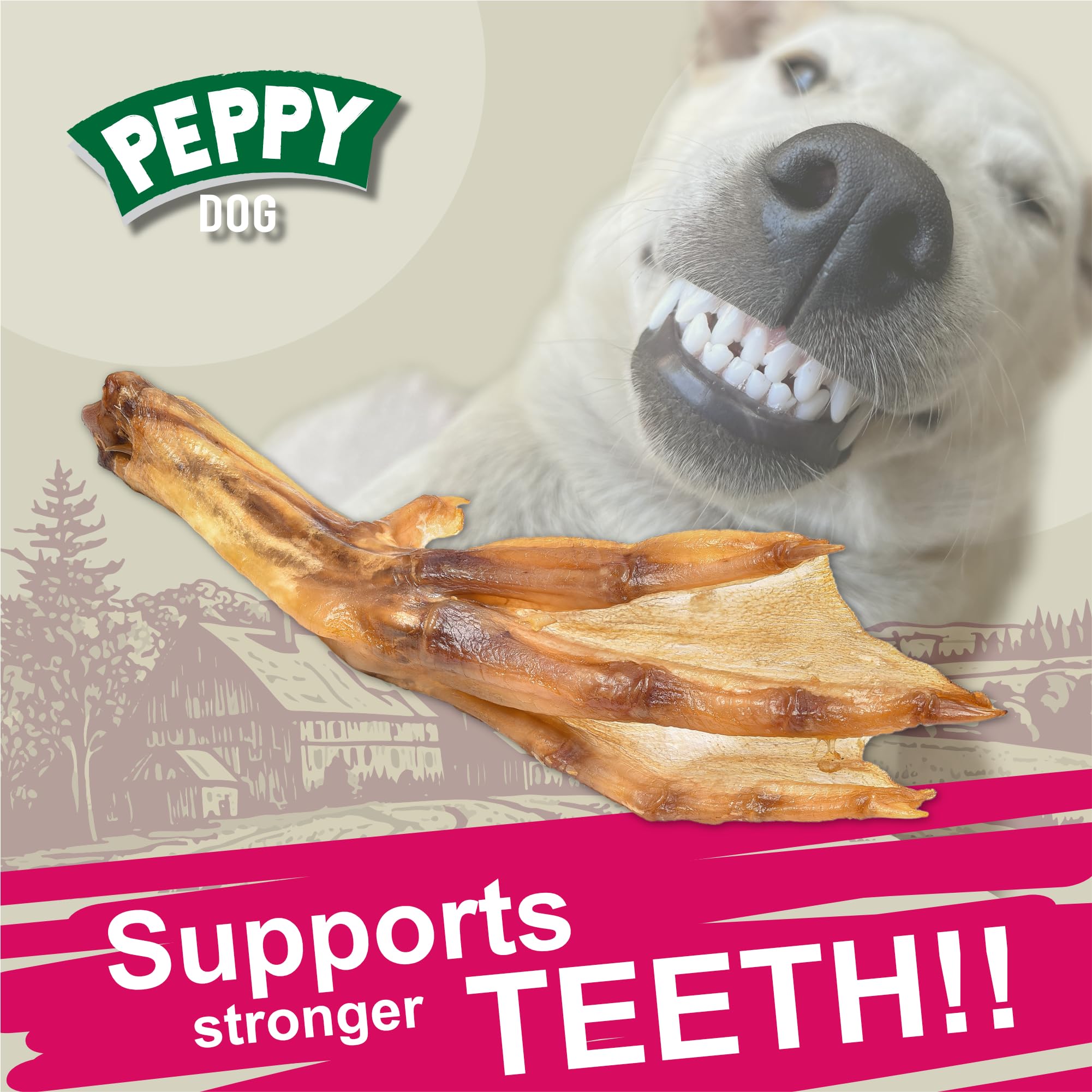 peppydog duck feet joint health closeup highlighting glucosamine and chondroitin