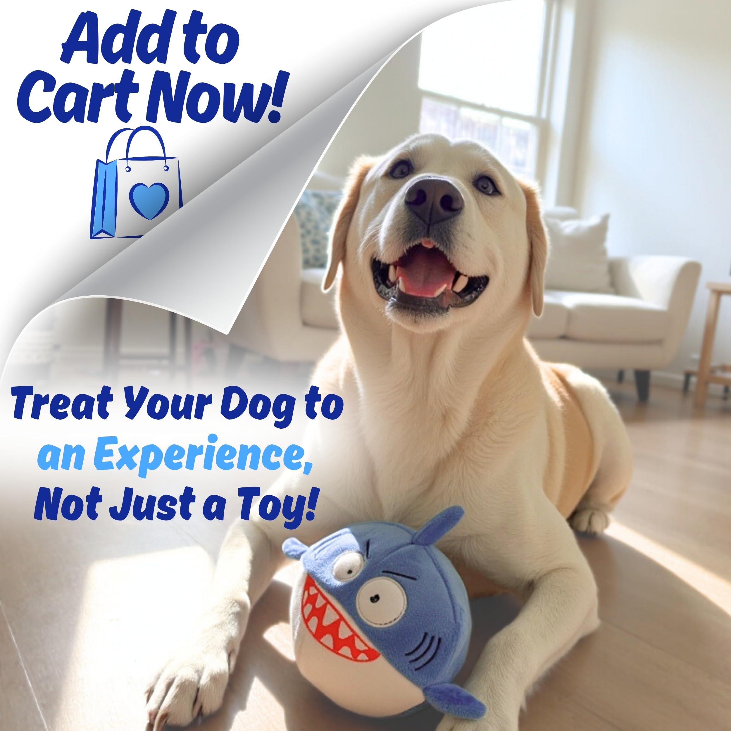 PeppyPawz Sharky designed for puppies to large breeds with enrichment