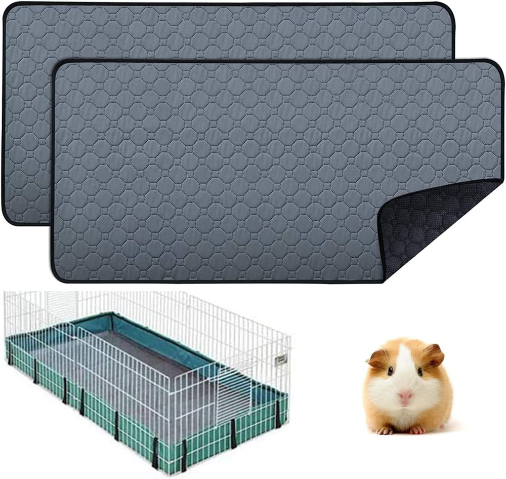 Pequano guinea pig cage liner 2-pack keeps the enclosure clean and dry