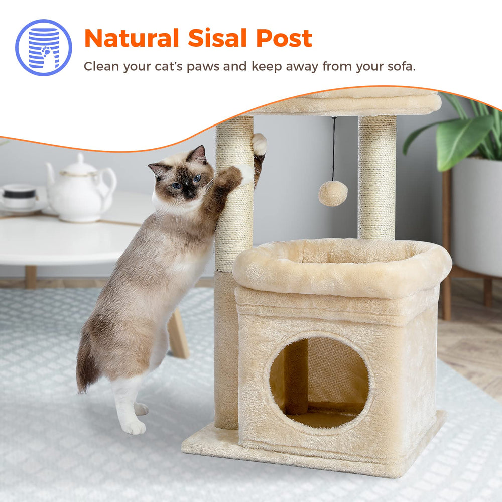 PEQULTI cat tree easy assembly with included tools