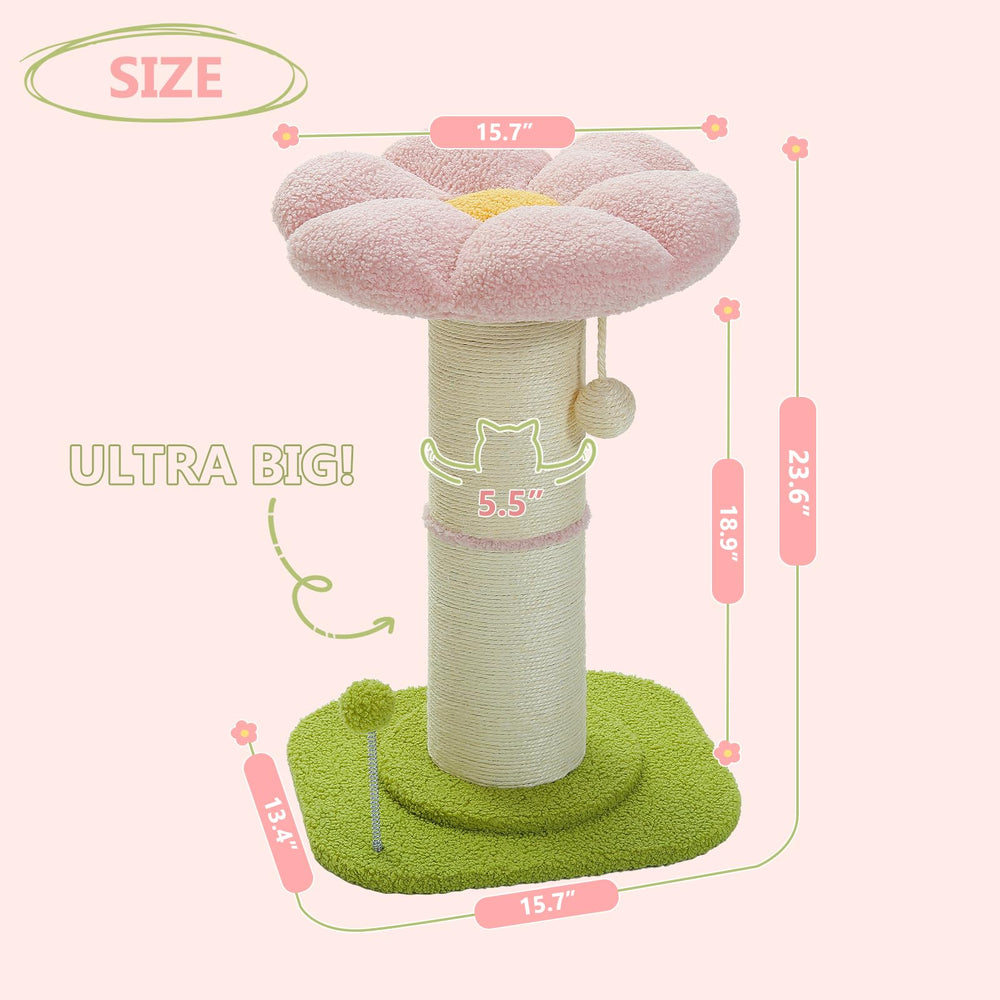 PEQULTI hanging sisal ball invites interactive play on the post