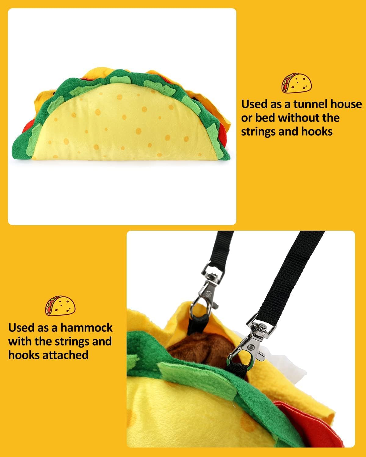 Percozzi Taco Spacious Habitat offers ample room to explore and rest.