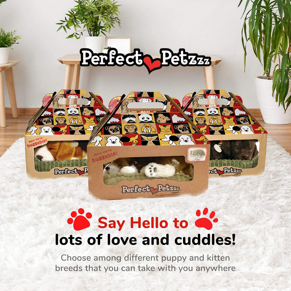 Perfect Petzzz pit bull family-friendly toy suitable for kids and seniors.