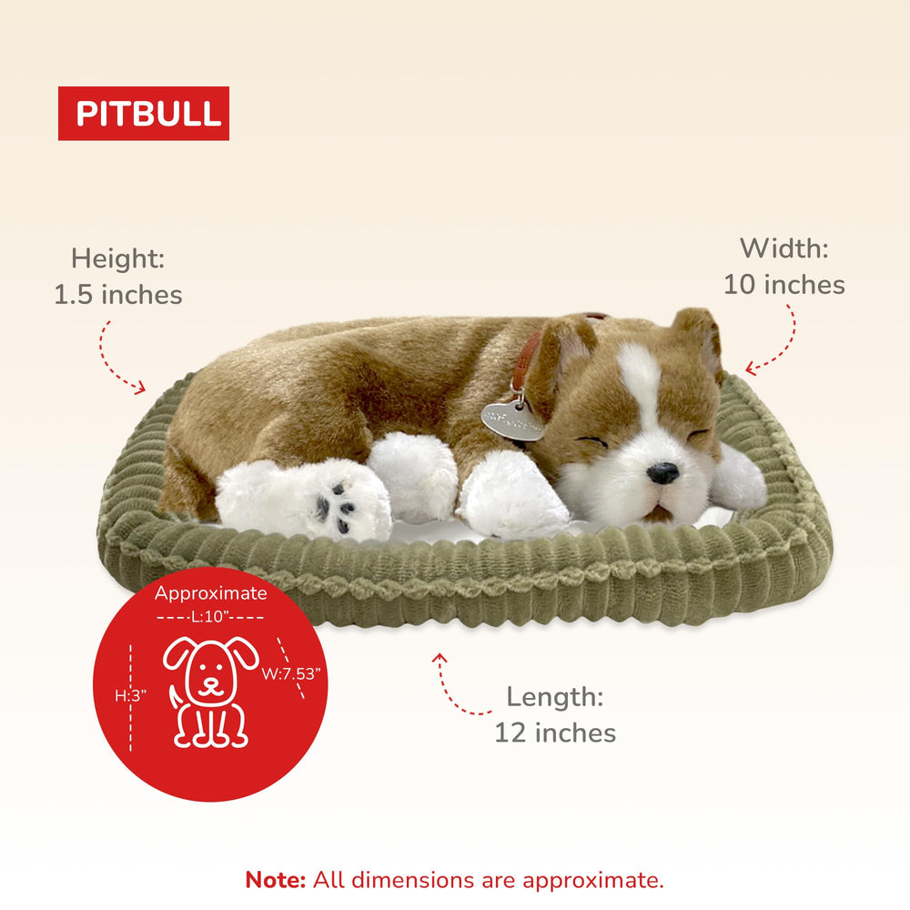 Perfect Petzzz pit bull synthetic fur close-up highlighting hypoallergenic, mess-free companionship.