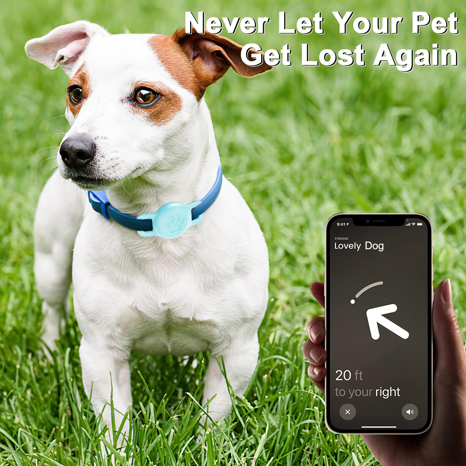 PerfiPro Airtag collar-holder lightweight-design offers unobtrusive wear for pets.