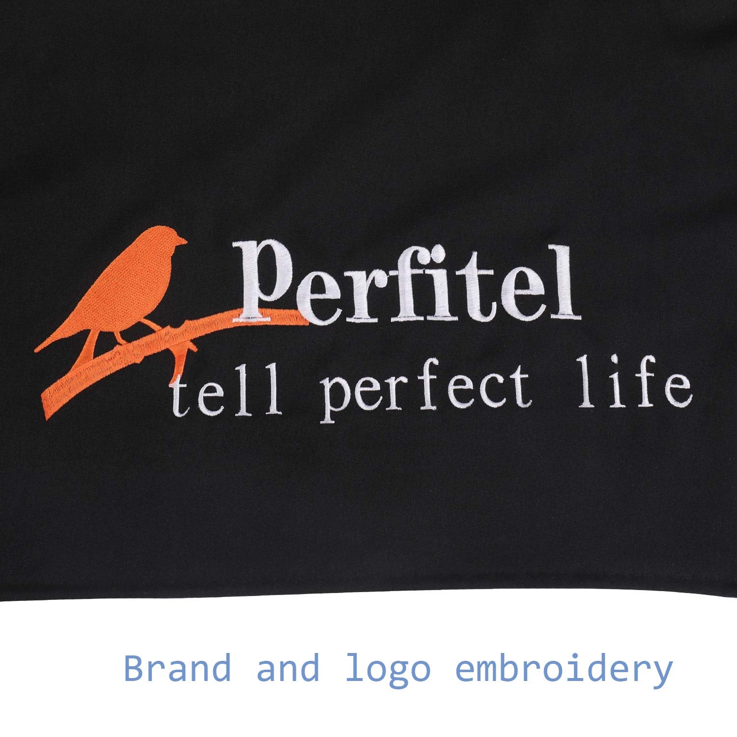 Perfitel breathable nylon twill closeup emphasizes durable non-toxic material