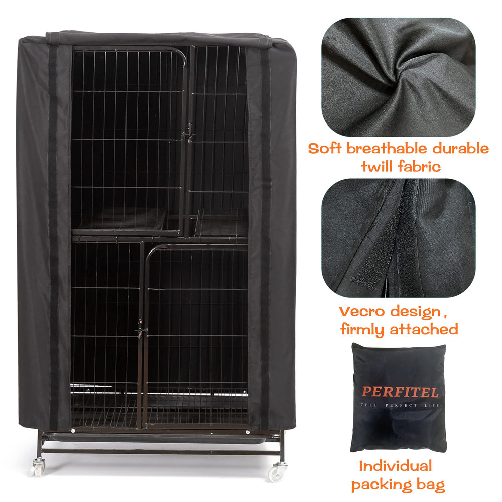 Perfitel cage dimensions chart confirms compatibility with standard large cages