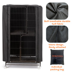 Perfitel cage dimensions chart confirms compatibility with standard large cages