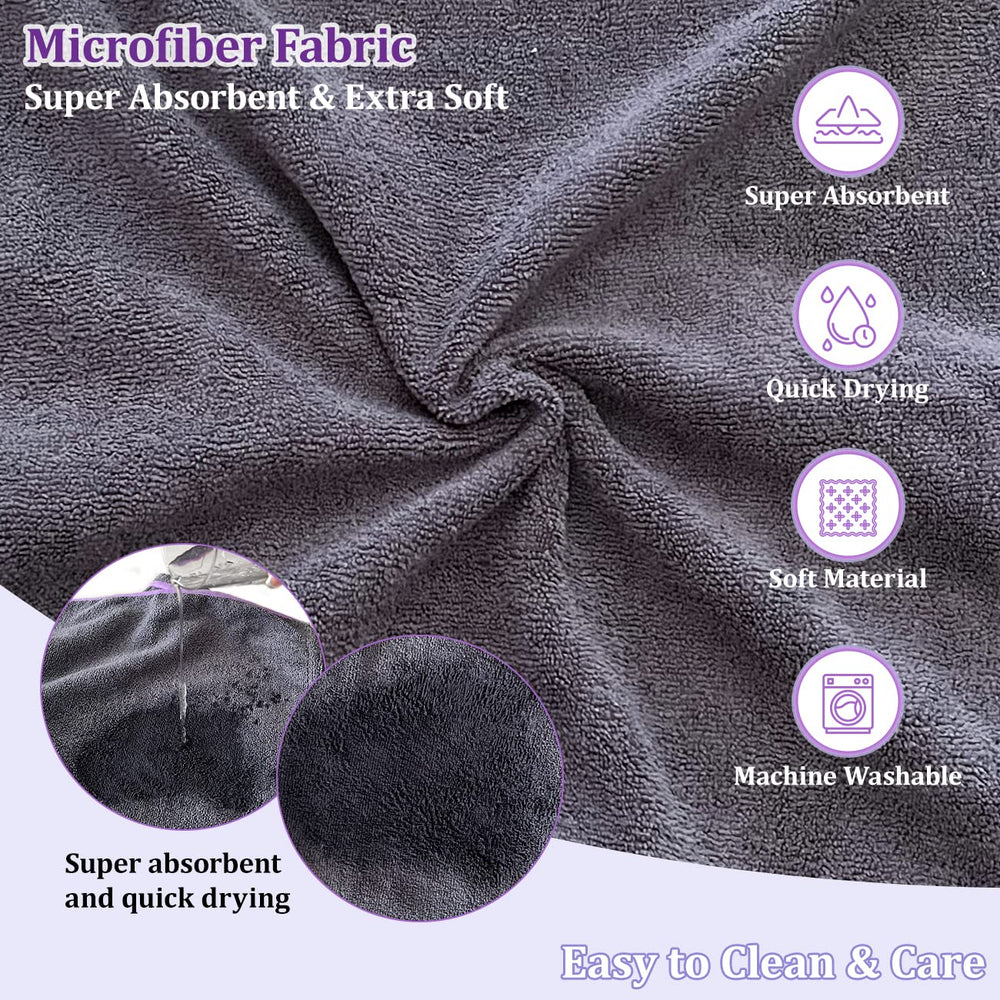 Periflowin dog-absorbent-microfiber-demo highlighting quick moisture absorption