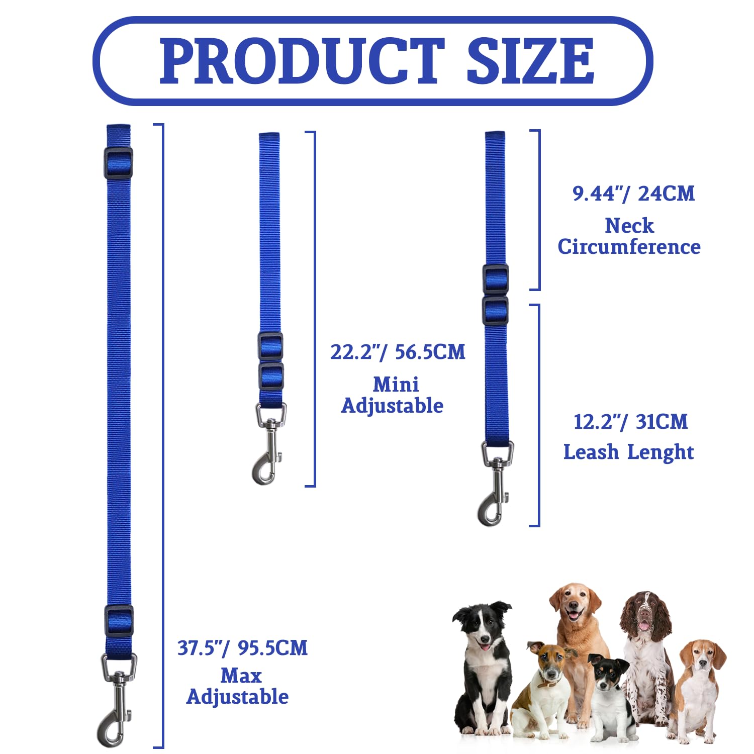 Periflowin grooming loops neck circumference adjustable for most dogs and cats.
