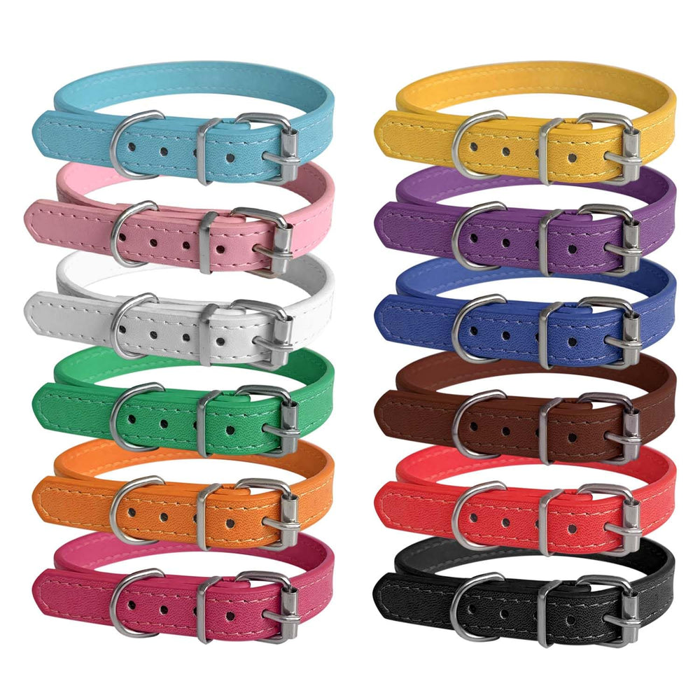 Periflowin 12-color pack collar shows bright colors for quick litter identification.