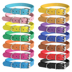 Periflowin puppy collars pack shows 14 colorful options for quick litter identification