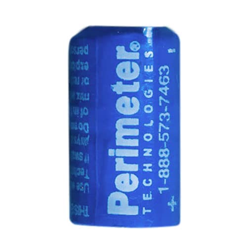 Perimeter Technologies receiver-collar compatible battery installation showing quick replacement.