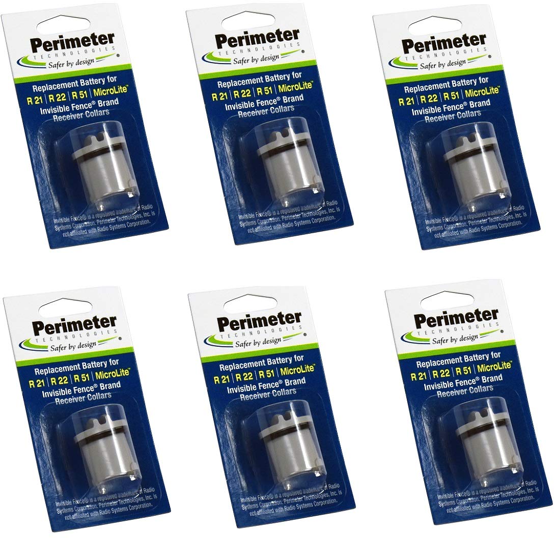 Perimeter Technologies six-pack dog fence batteries providing long-lasting power for reliable boundary training.