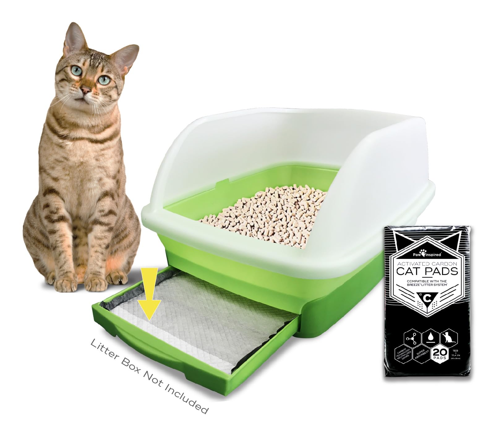 Peritas Paw Inspired Cat Pads feature a leakproof bottom for easy disposal