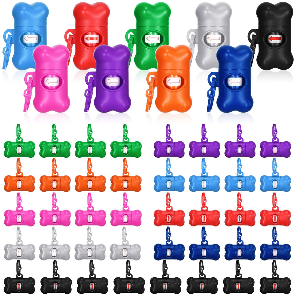 PerKoop bone-shaped dispenser with hanging clip for easy outdoor use.