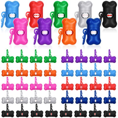 PerKoop bone-shaped dispenser with hanging clip for easy outdoor use.