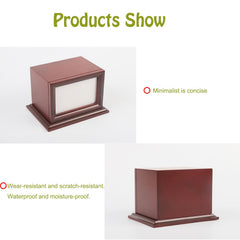 Permulaan photo box with urn slot for personalized pet remembrance