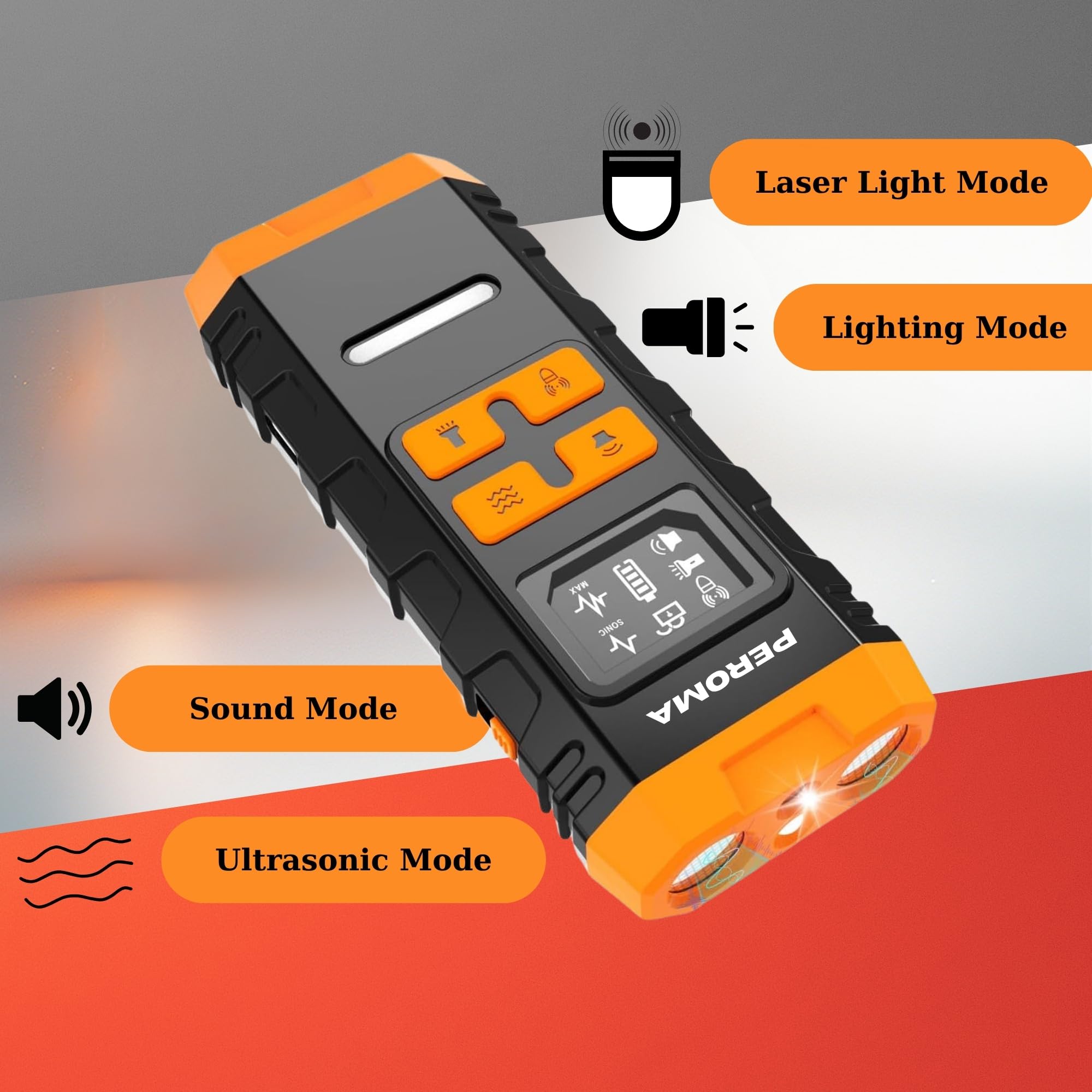 PEROMA dog bark deterrent device USB-C charging cable visible for easy recharging.