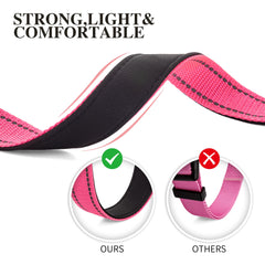 Perperqer quick-release buckle dog collar in action for easy on/off