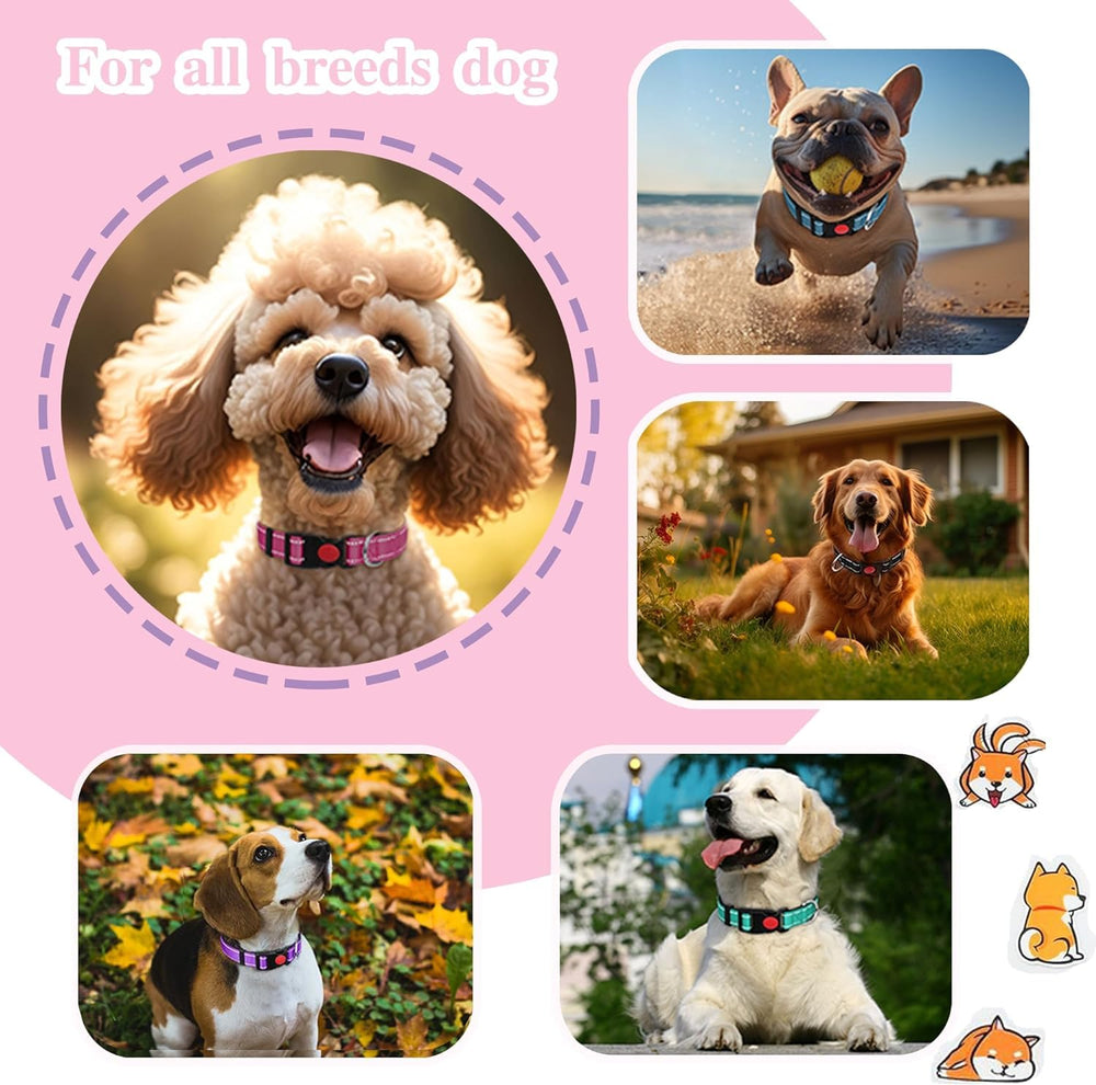 Perperqer reflective dog collar adjustable neck provides versatile fit for many breeds