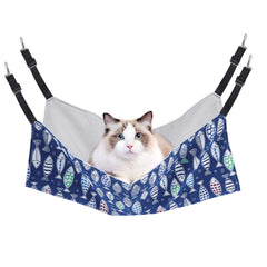 PERSUPER Cat Hammock Bed installed securely to cages for safe lounge sessions.