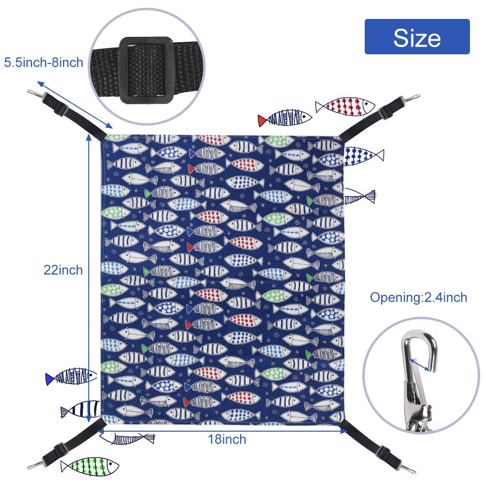 PERSUPER Cat Hammock Bed reversible fabric for seasonal comfort.