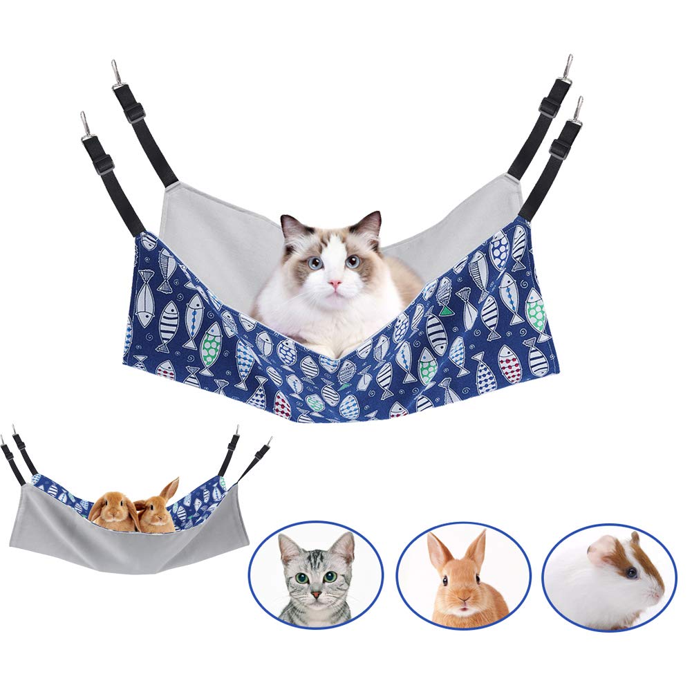 PERSUPER Cat Hammock Bed stainless steel clips ensure durable grip.