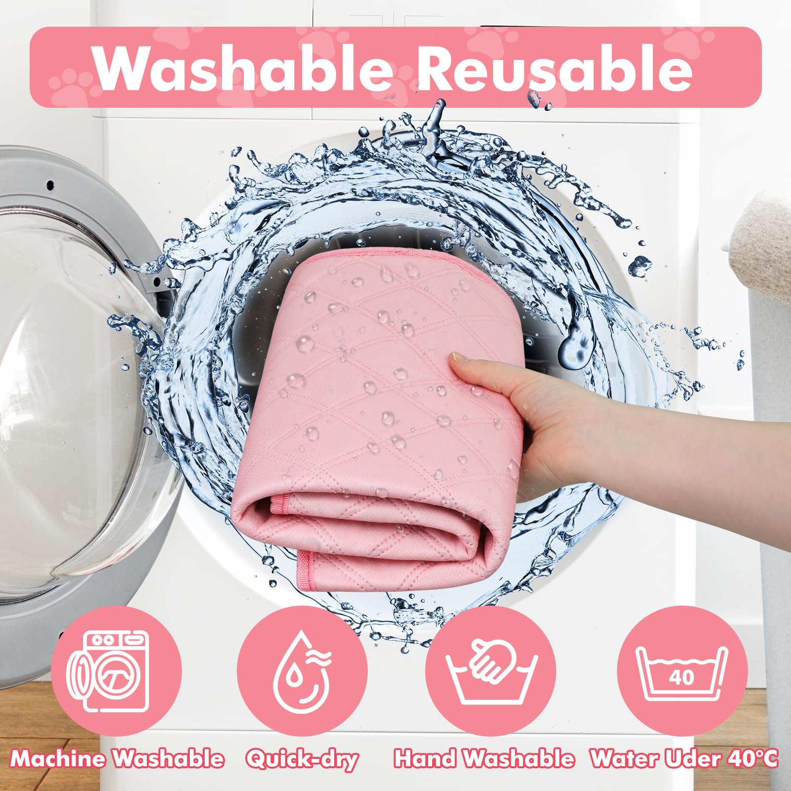 Persure dog cat playpen pink interior clean showcases easy maintenance