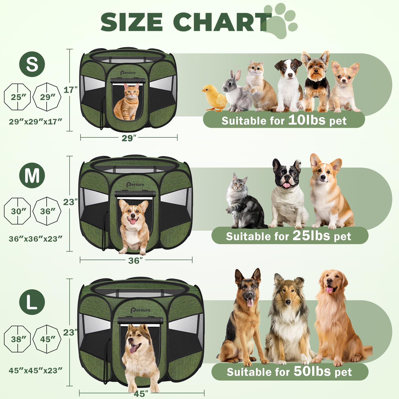 Persure dog playpen top-cover view shows shade and easy access.