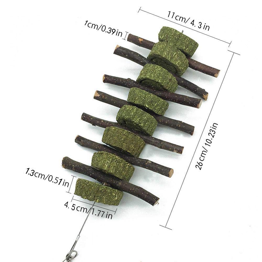 PeSandy bunny chew toys total length 26cm for easy cage placement