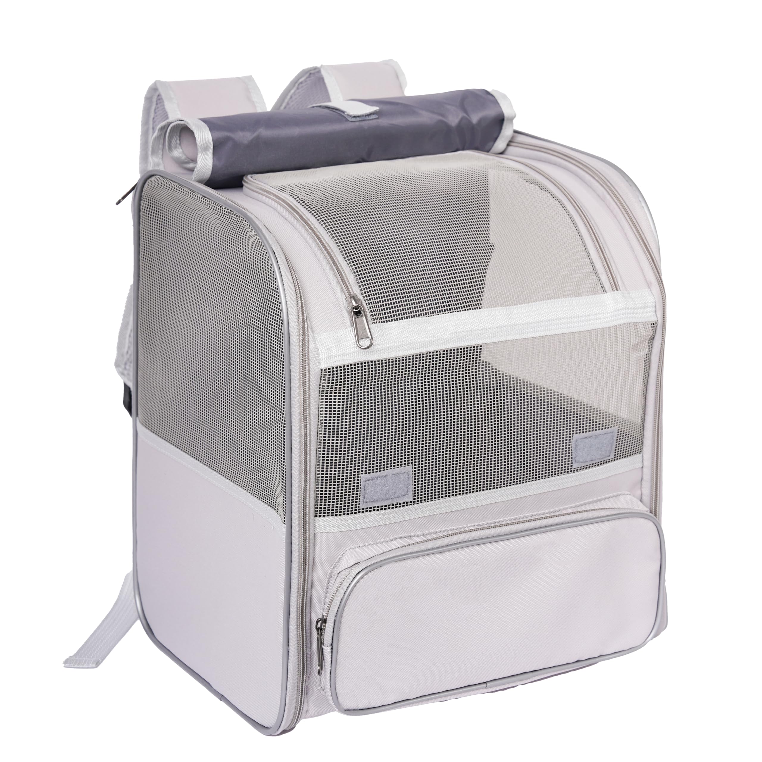 Pesen cat backpack with breathable mesh side panels for airflow.