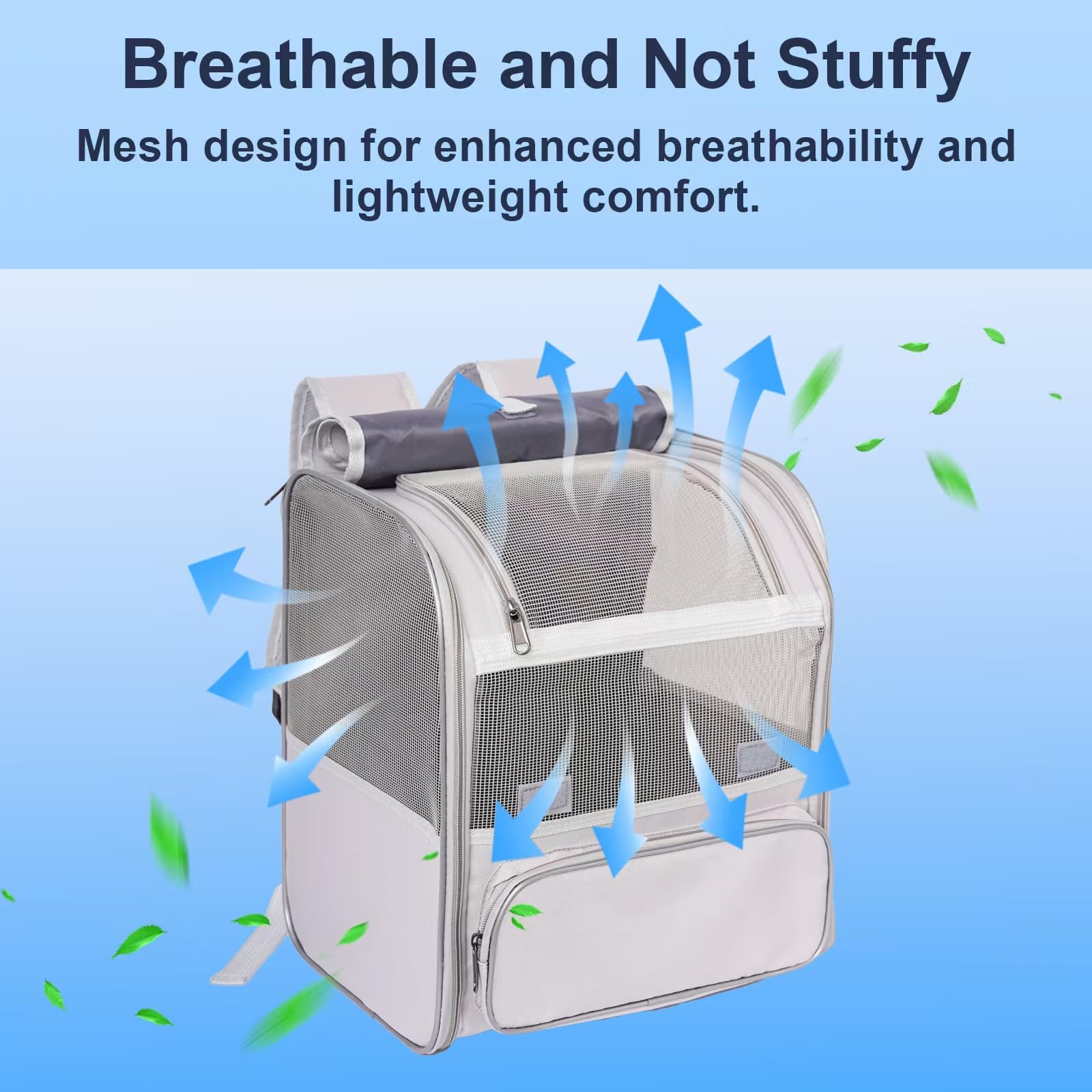 Pesen cat backpack ergonomic shoulder straps reduce shoulder strain.