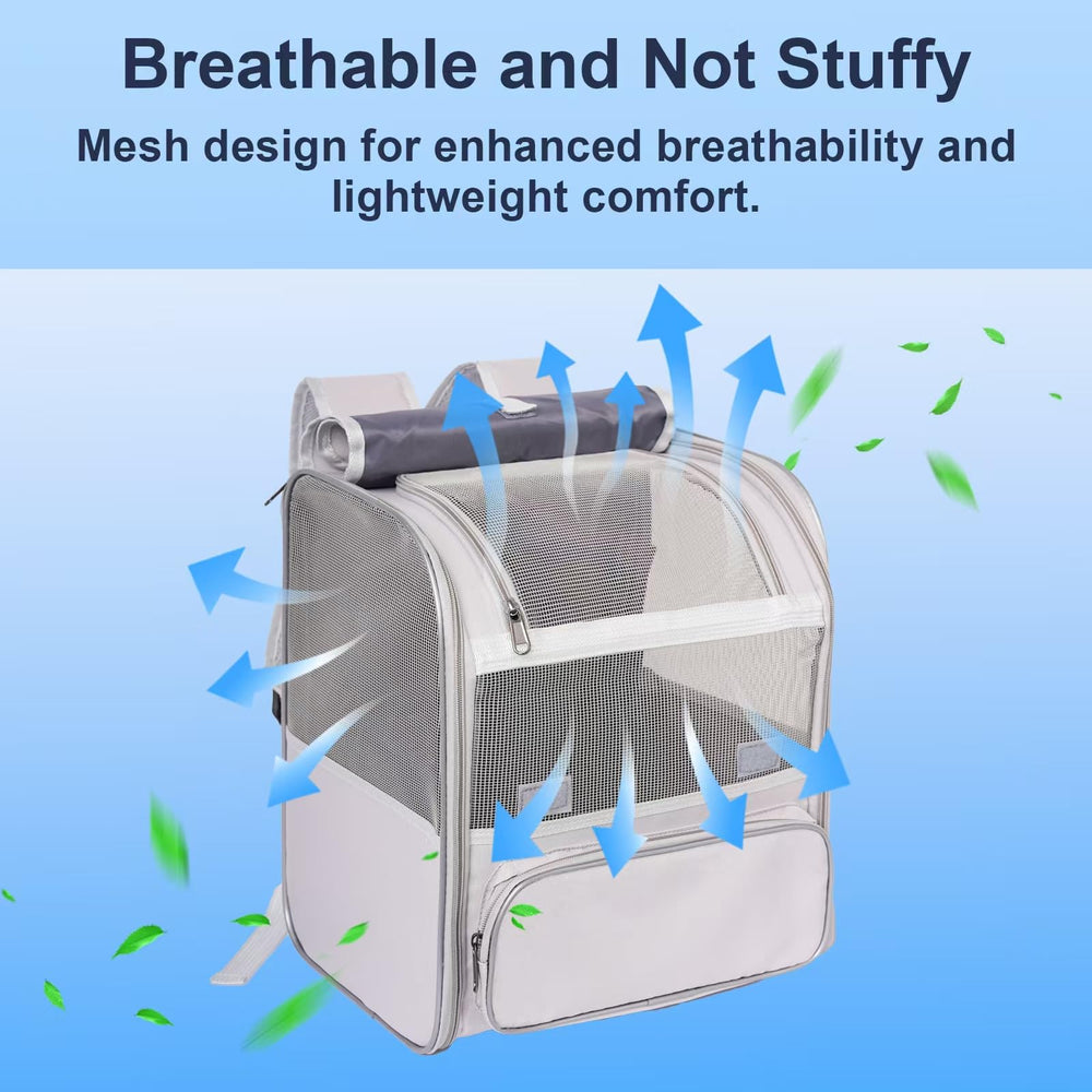 Pesen cat backpack ergonomic shoulder straps reduce shoulder strain.