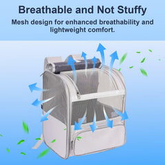 Pesen cat backpack ergonomic shoulder straps reduce shoulder strain.