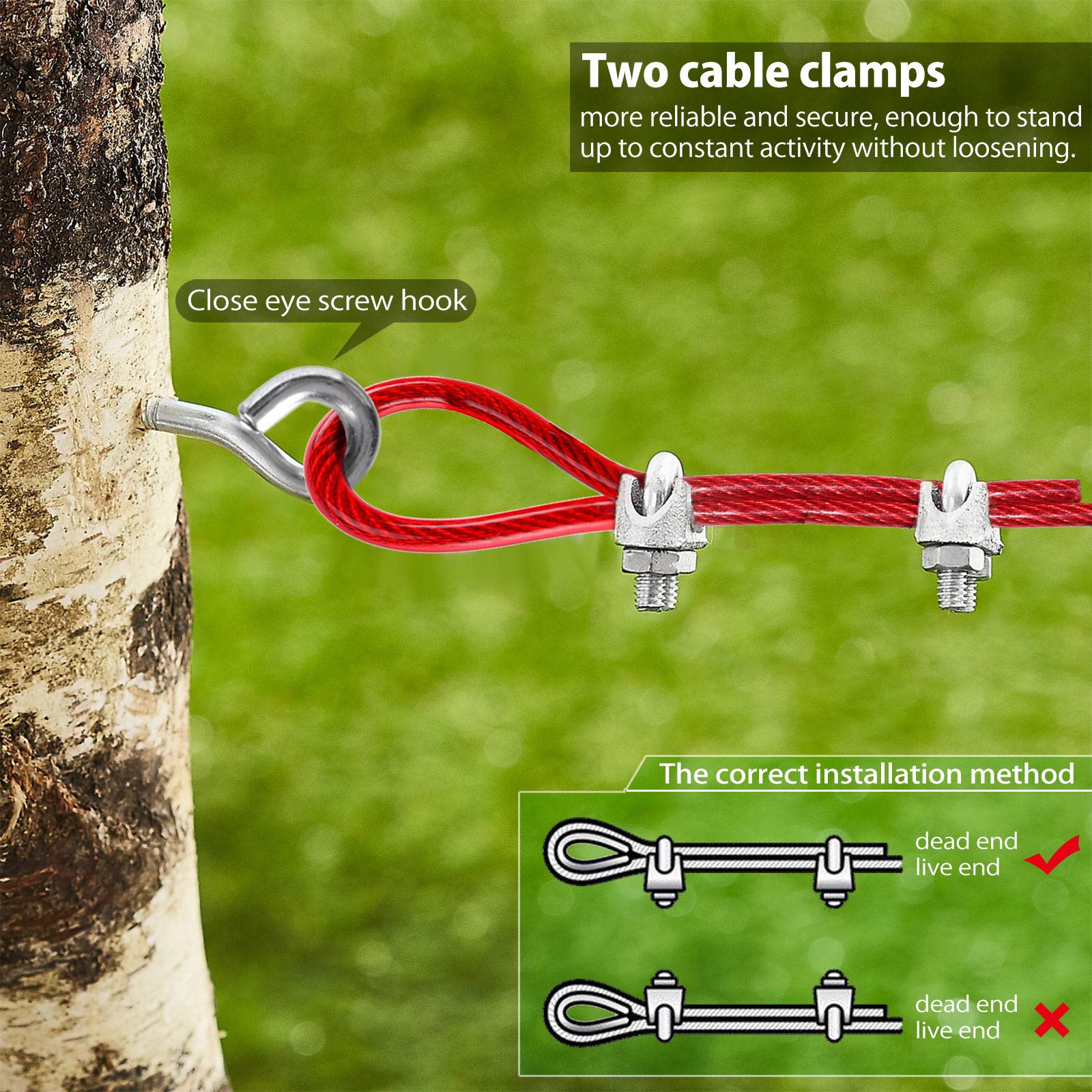 Pestairs 360-degree swivel end prevents tangles and snagging.