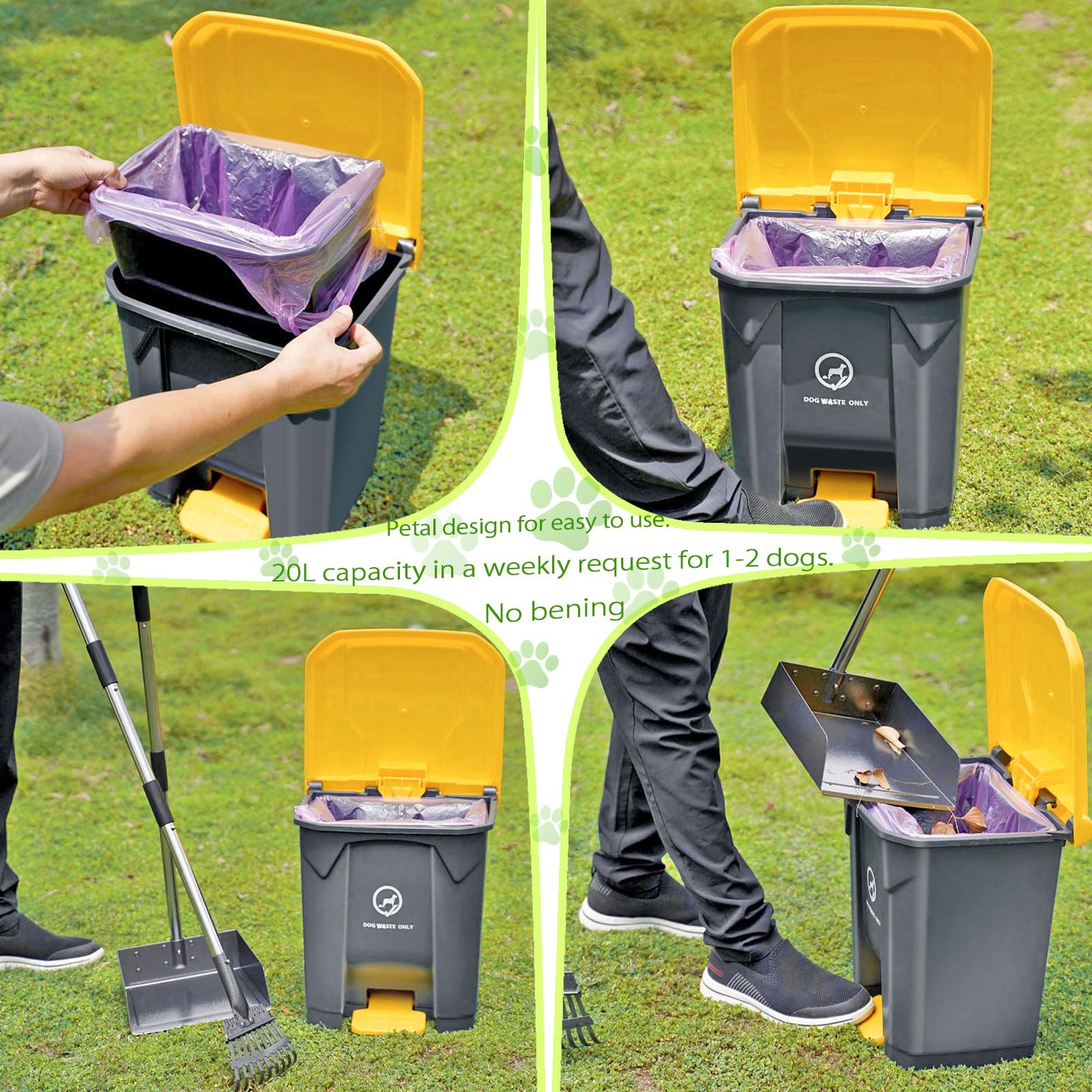 Pestairs long-handled scooper offers comfortable reach in the yard.