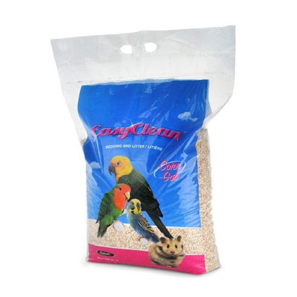 Pestell Corn Cob Bedding 5lb bag featuring easy-clean bedding for multi-pet homes