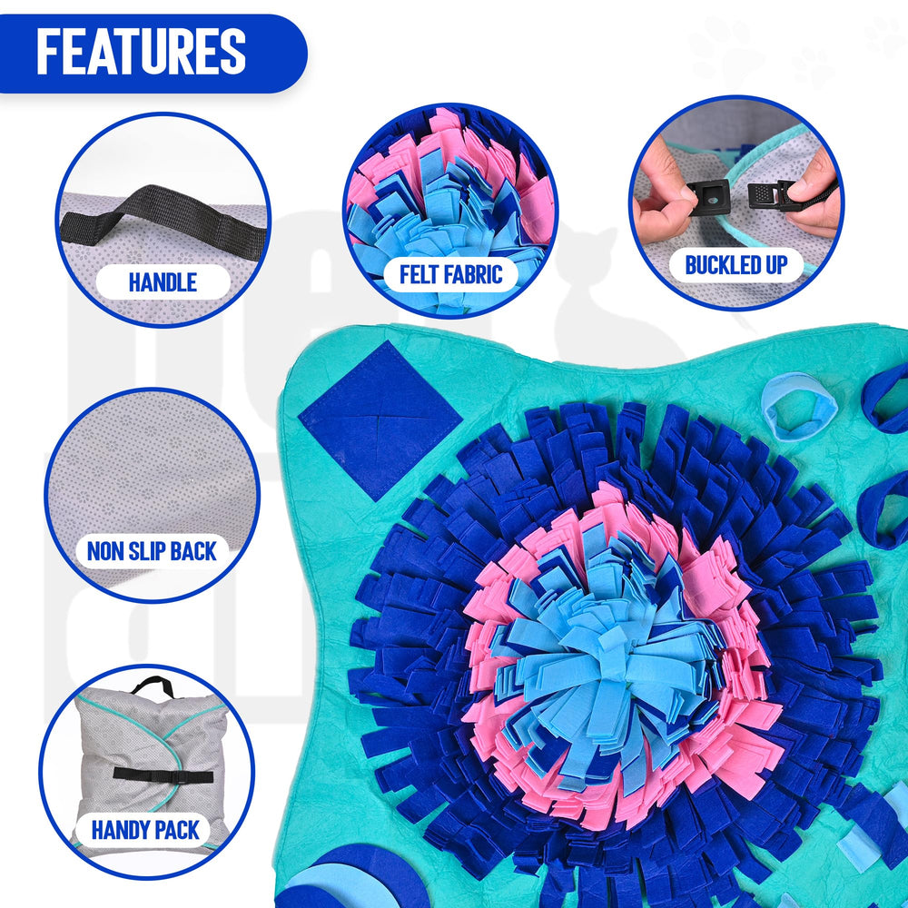 PET ARENA snuffle mat for cats showing cat-friendly enrichment and sniffing play