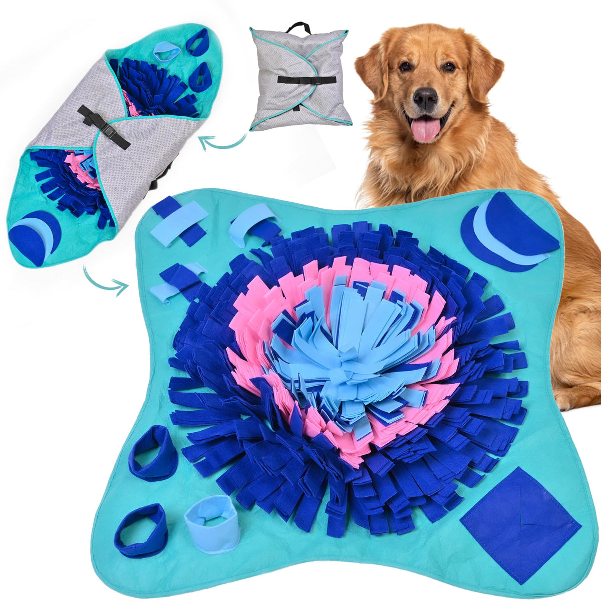 PET ARENA snuffle mat for dogs 25x25 with treat-hiding foraging fun